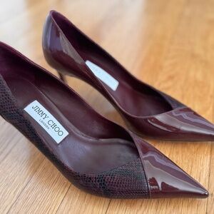 Burgundy Jimmy Choo Heels - 38